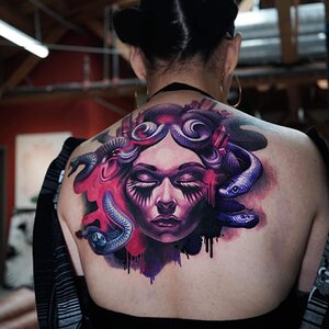 Medusa Tattoo by Sergey Shanko