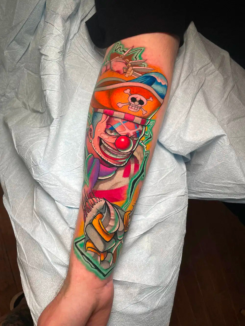 Buggy the Clown by Mae Thurman at Ohio City Tattoo